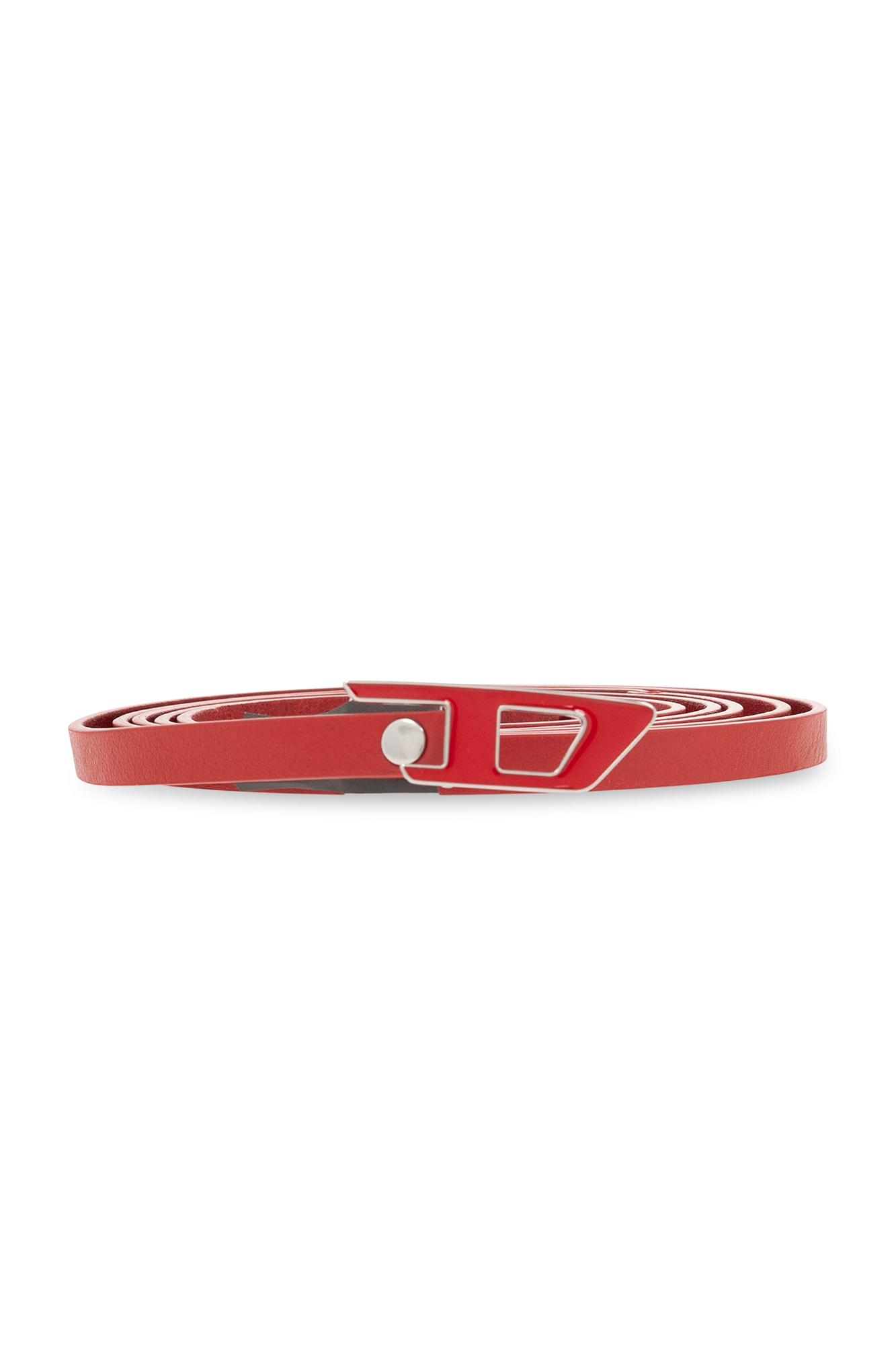 Red Leather belt Diesel Vitkac GB